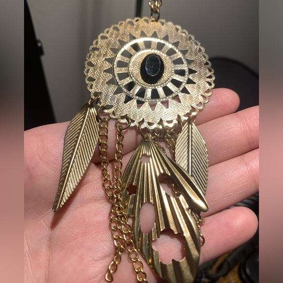 3/$30 Gold dreamcatcher design necklace - Picture 3 of 3